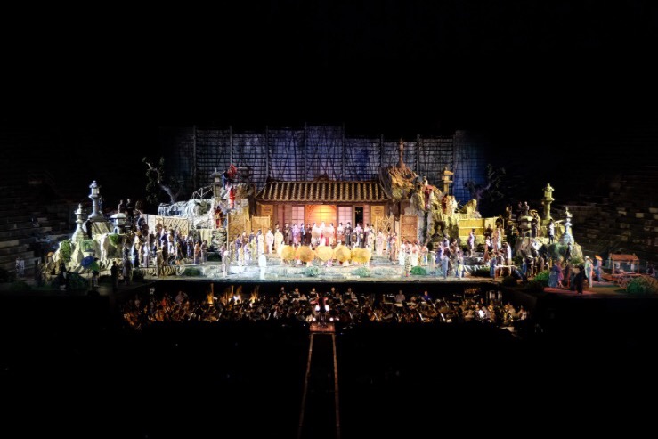 All’arena di Verona di scena Madama Butterfly nella storica produzione di Franco Zeffirelli