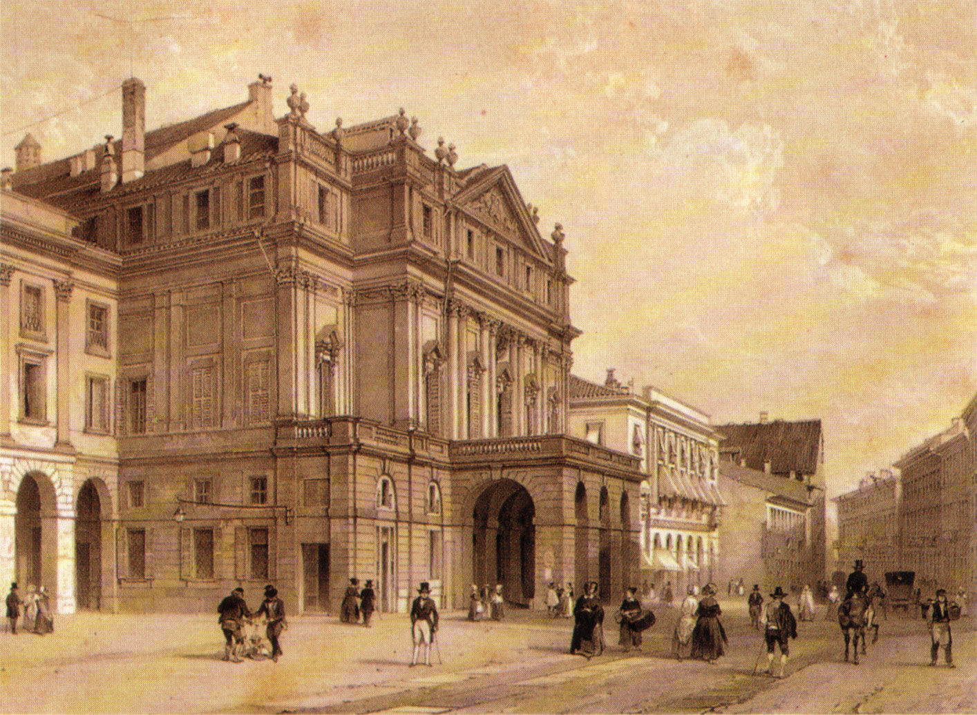 Piazza de La Scala. Fuente: Wikimedia