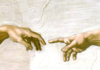 Michelangelo Buonarroti, detalle de la bóveda de la Capilla Sixtina, "La creación de Adán".