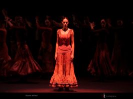 La bailarina Esmeralda Manzanas en "Fuego" de la Compañía Antonio Gades.