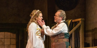 Lise Davidsen (Eva) y Michael Volle (Hans Sachs) en Die Meistersinger von Nürnberg- Foto: Richard Termine / Met Opera