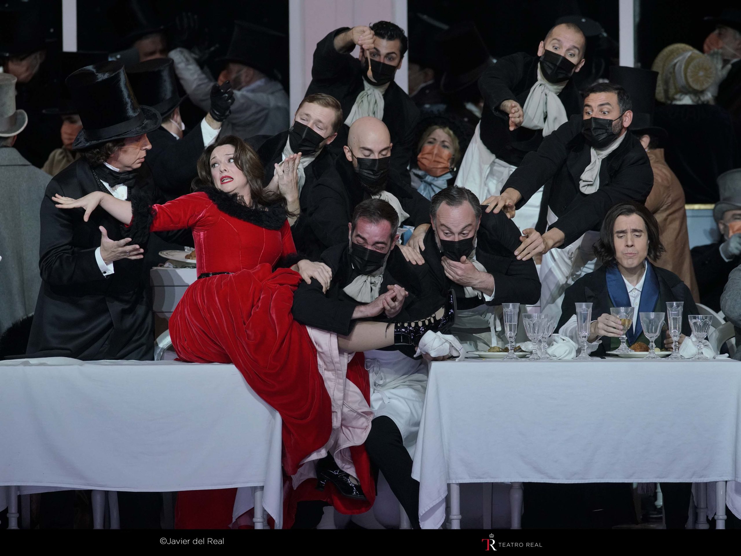 Ruth Iniesta como Musetta en La Bohème en el Teatro Real