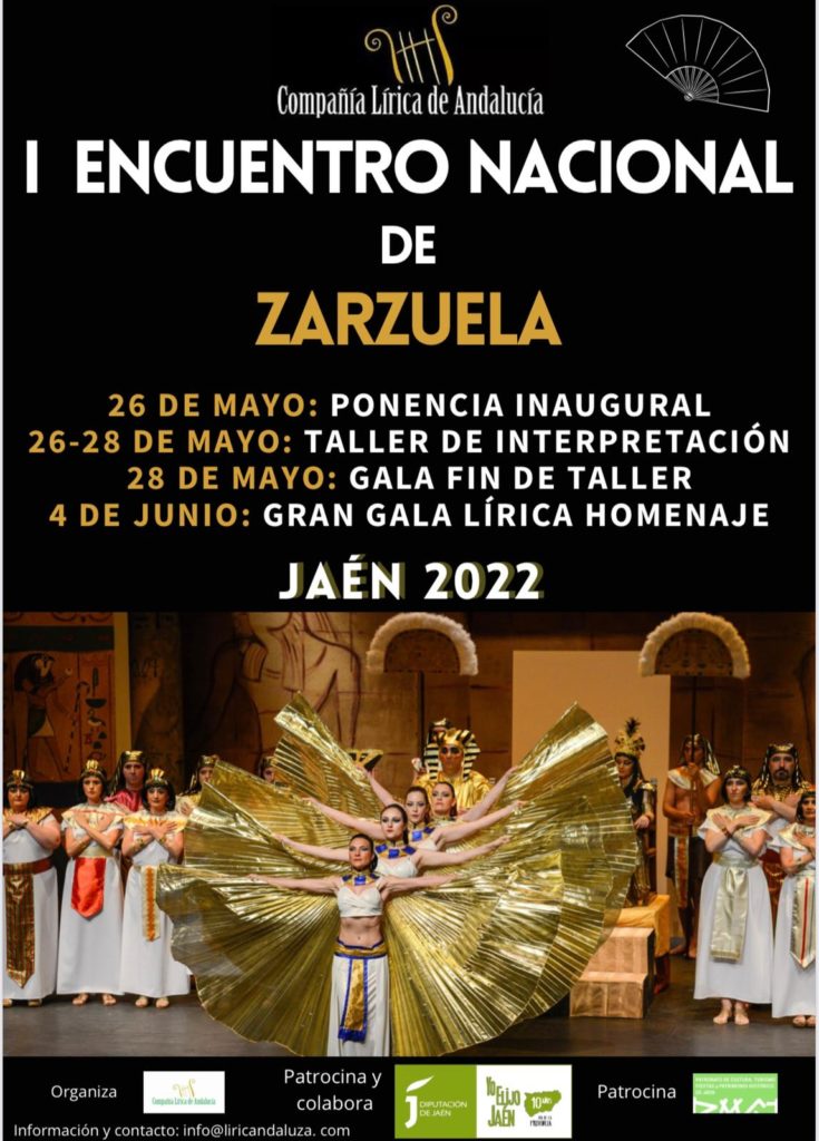 Cartel promocional del Primer Encuentro Nacional Zarzuela Jaén