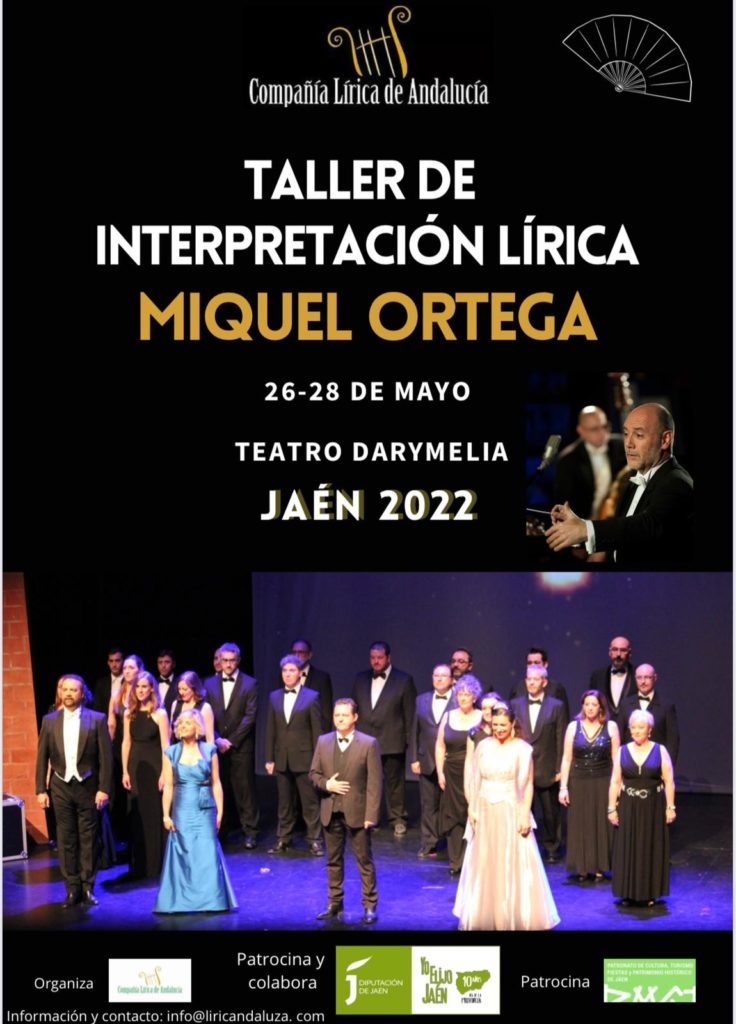 Cartel promocional del Primer Encuentro Nacional Zarzuela Jaén