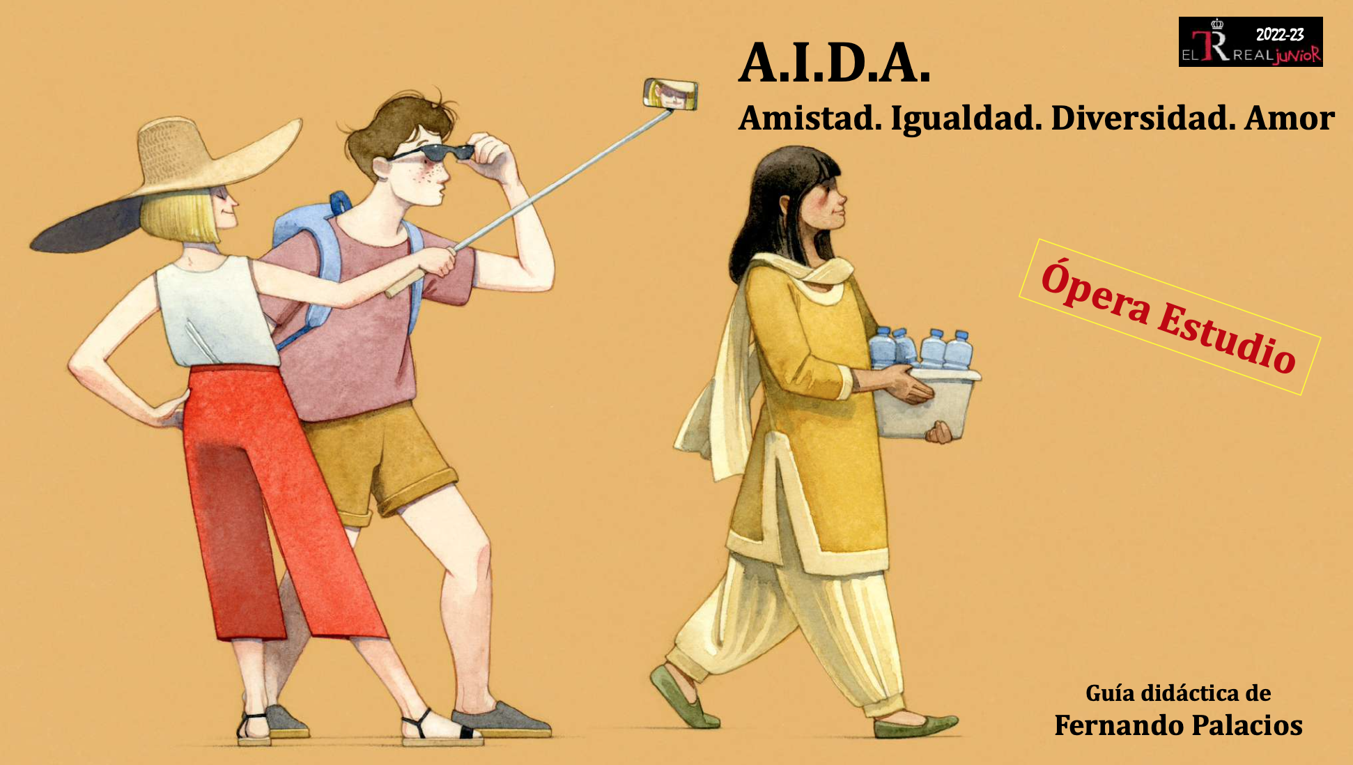 Cartel publicitario de "A.I.D.A." del Teatro Real Junior