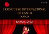 Cartel del I Concurso Internacional AMAO, en Tomelloso (Ciudad Real)