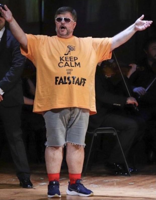 Luis Cansino como Falstaff en Vigo / Foto: © Jesús Nieto