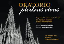 Cartel promocional del oratorio "Piedras Vivas"