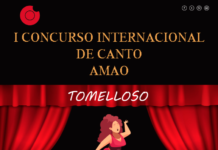 Cartel promocional del I Concurso Internacional de Canto AMAO, cuya final es el 6 de diciembre en Tomelloso (Ciudad Real)