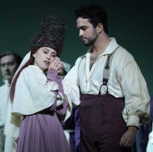 Rocío Pérez y Xabier Anduaga en "La Sonnambula" en el Teatro Real / Foto: © Javier del Real