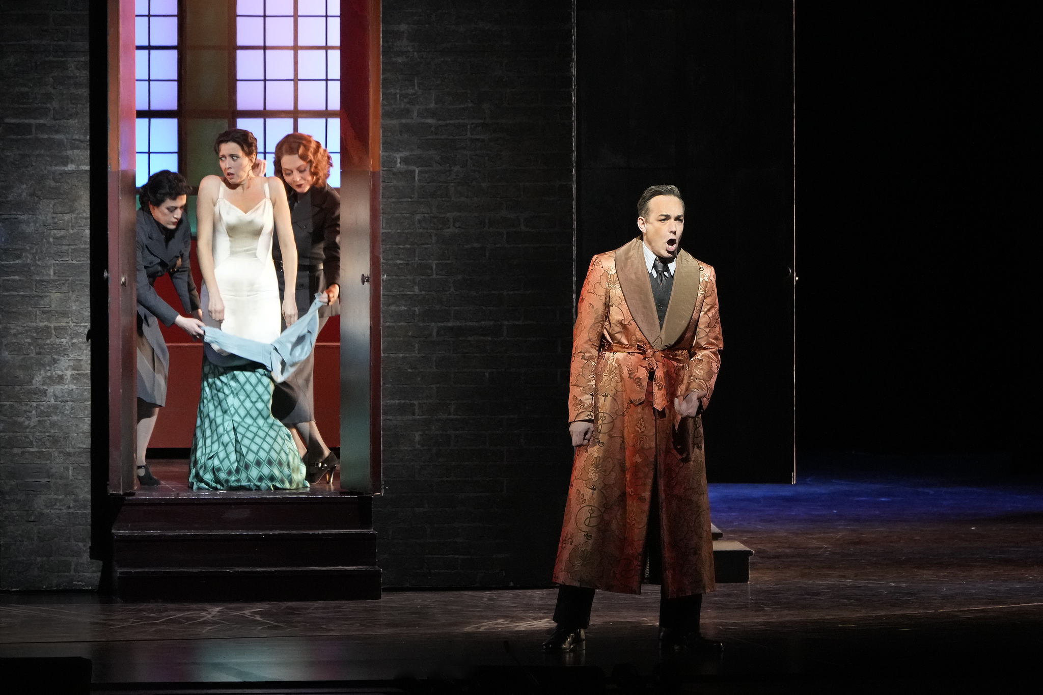 Lisette Oropesa y Stephen Costello en Rigoletto Foto Ken Howard, Metropolitan Opera