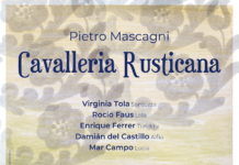 Cartel promocional para "Cavalleria rusticana"