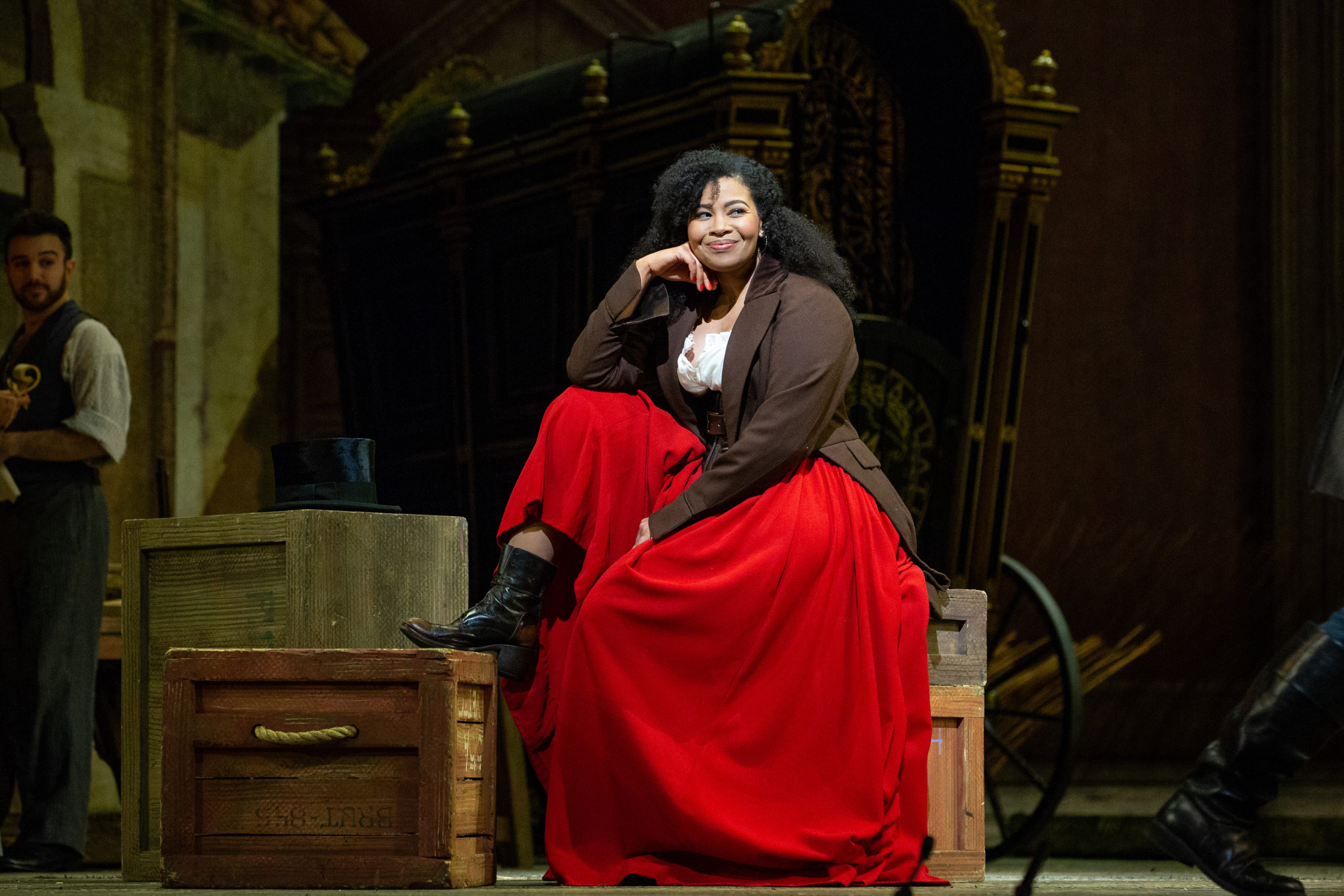Golda Schultz como Adina en el Met. Foto: Marty Sohl / Met Opera