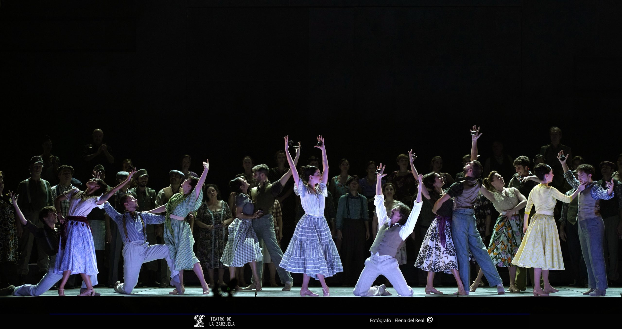 Un momento de la coreografía de la jota de "La Dolores" / Foto: © Javier del Real 