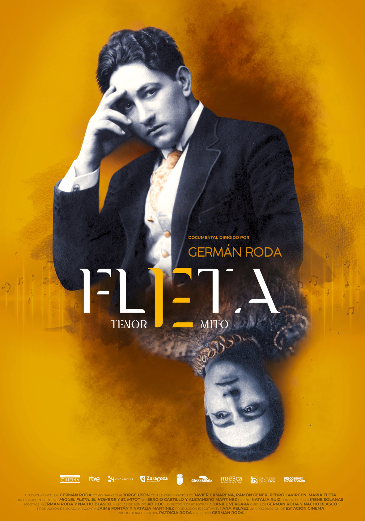 Cartel promocional del documental "Fleta, tenor, mito" que será emitido por La 2 de RTVE