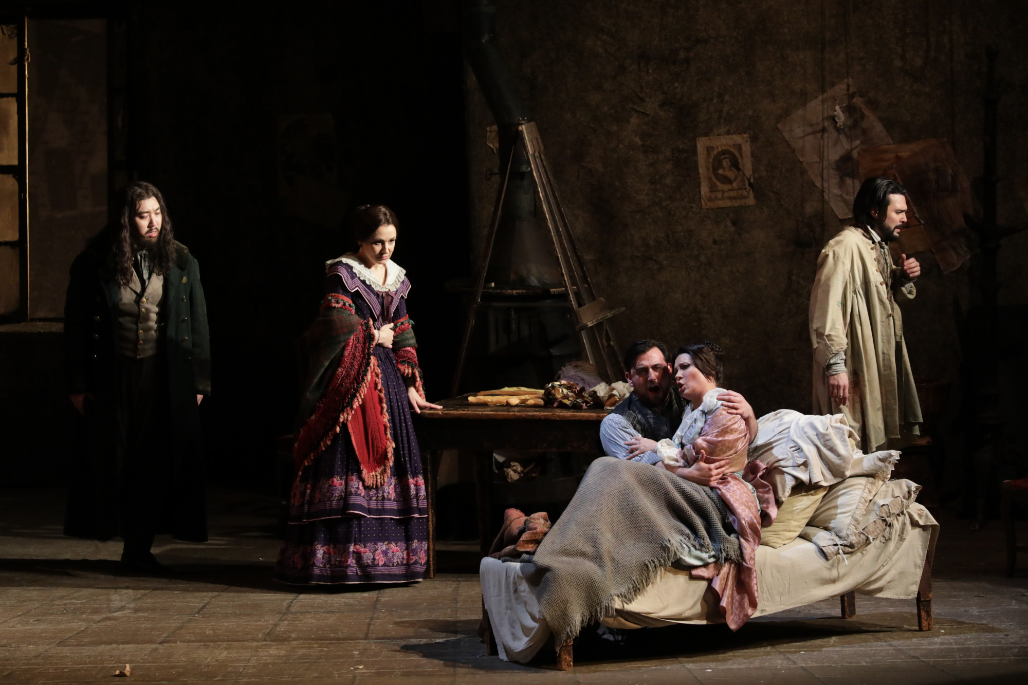Una escena de "La bohème" en el Teatro alla Scala / Foto: © Brescia e Amisano / Teatro alla Scala