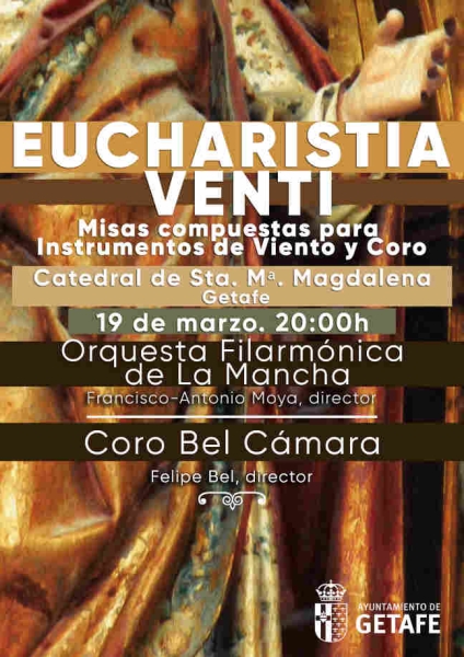 Cartel promocional del Concierto Aniversario de la OFMAN en la Catedral de Getafe