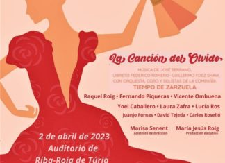 Cartel de "La canción del olvido" de la compañía 'Tiempo de Zarzuela'