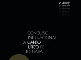 Cartel promocional del Concurso Internacional de Canto Lírico de Lousada