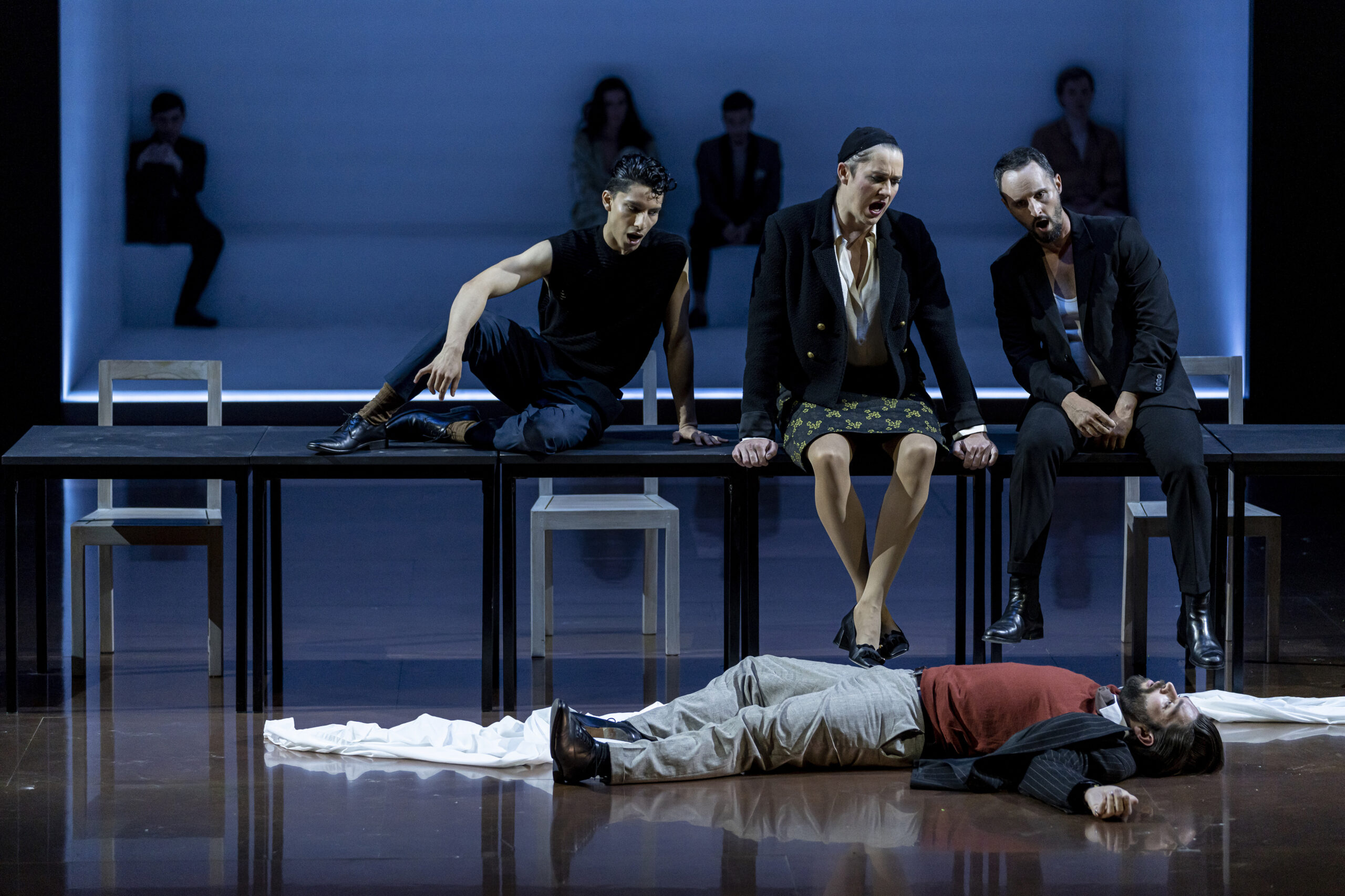Una escena de "L'incoronazione di Poppea" en Les Arts / Foto: © Mikel Ponce 