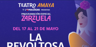 Cartel publicitario para "La Revoltosa" del Teatro Amaya