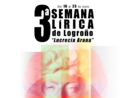 Cartel de la III Semana Lírica de Logroño "Lucrecia Arana"