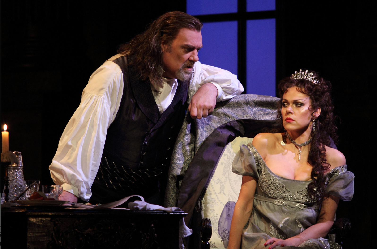 Bryn Terfel y Kristine Opolais en "Tosca" en la Royal Opera House (2019) / Foto: © Catherine Ashmore