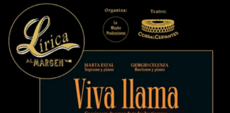 Cartel promocional del espectáculo "Viva llama"