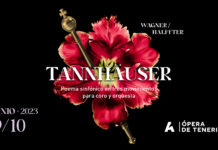 Cartel promocional del poema sinfónico "Tannhäuser" de la Ópera de Tenerife