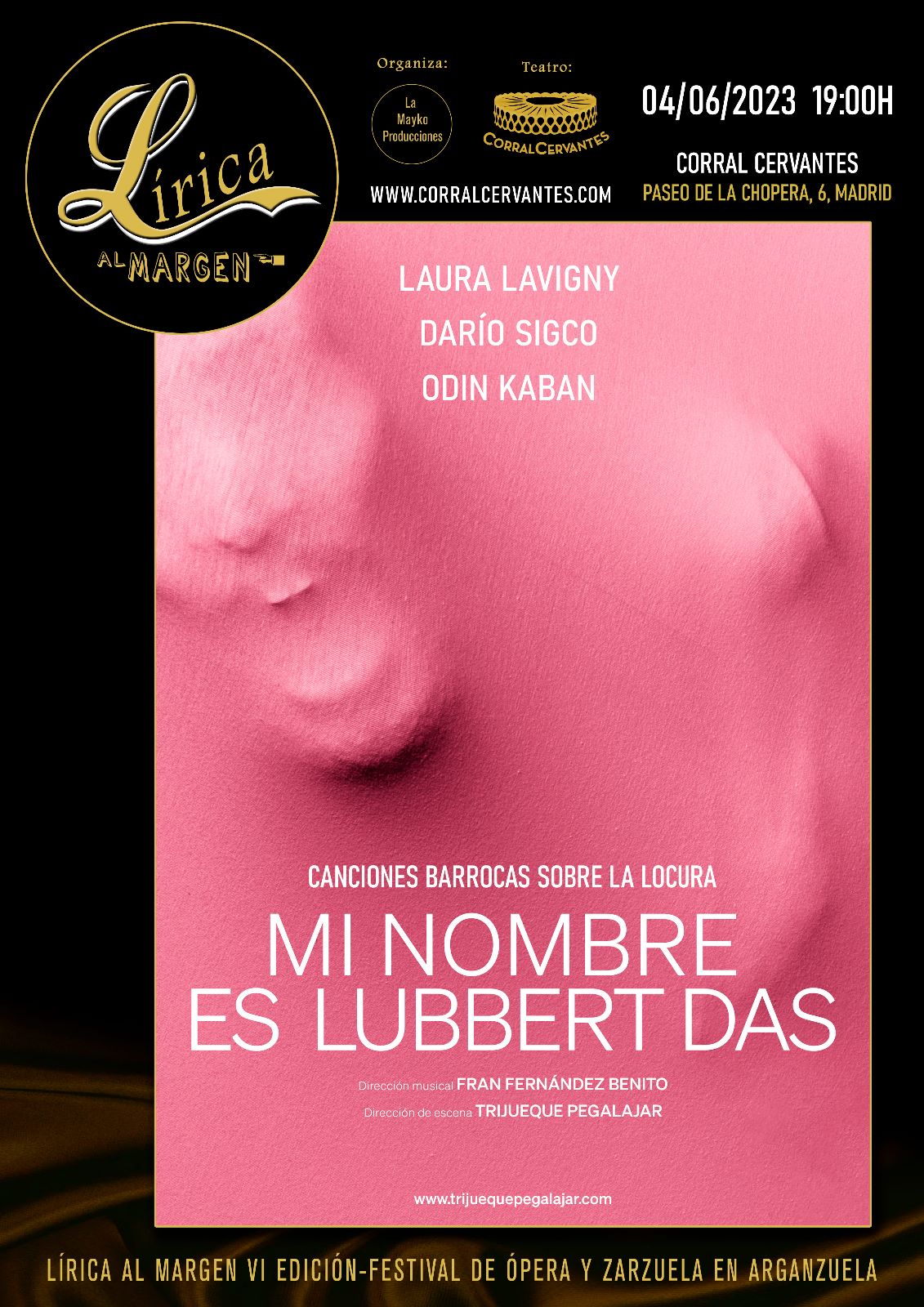 Cartel promocional del espectáculo "Mi nombre es Lubbert Das" 