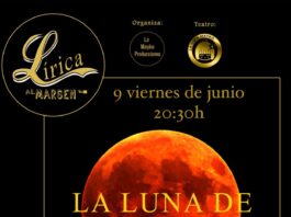 Cartel publicitario del espectáculo "La luna de Carmen"