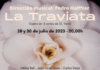 Carte promocional para "La traviata" del Festival Música en Villafranca del Bierzo
