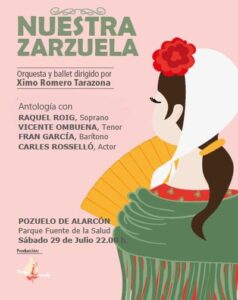 Cartel promocional del espectáculo "Nuestra Zarzuela" 