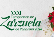 Detalle de cartel de Zarzuela Canarias 2023