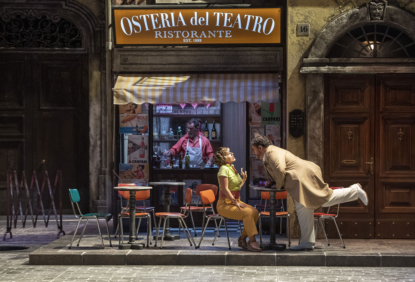 Una escena de "Il turco in Italia" en Lausana / Foto: Jean-Guy Python