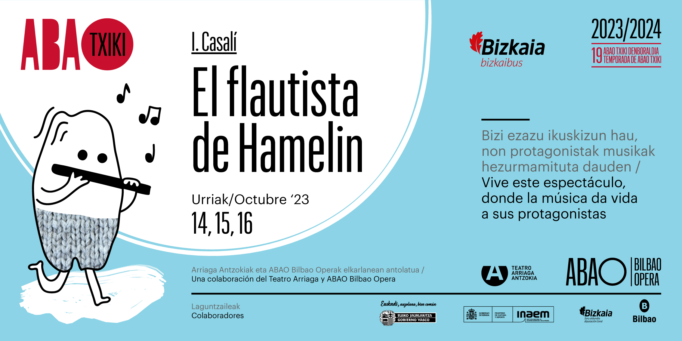 Cartel promocional de "El flautista de Hamelin" 