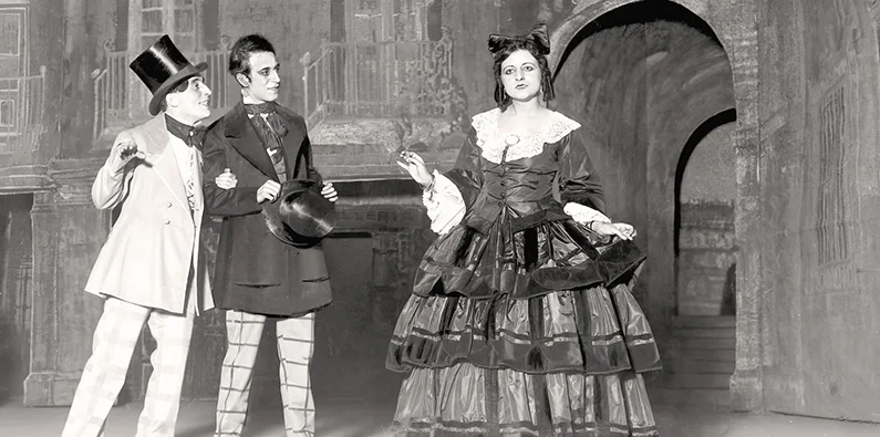 Una foto de "Doña Francisquita" en el Teatro Apolo, en octubre de 1923 / Foto: Archivo ABC
