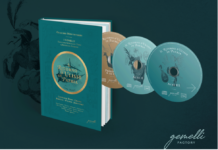Imagen promocional del CD-libro de "Il ritorno d'Ulisse in patria" del ensemble 'I Gemelli'