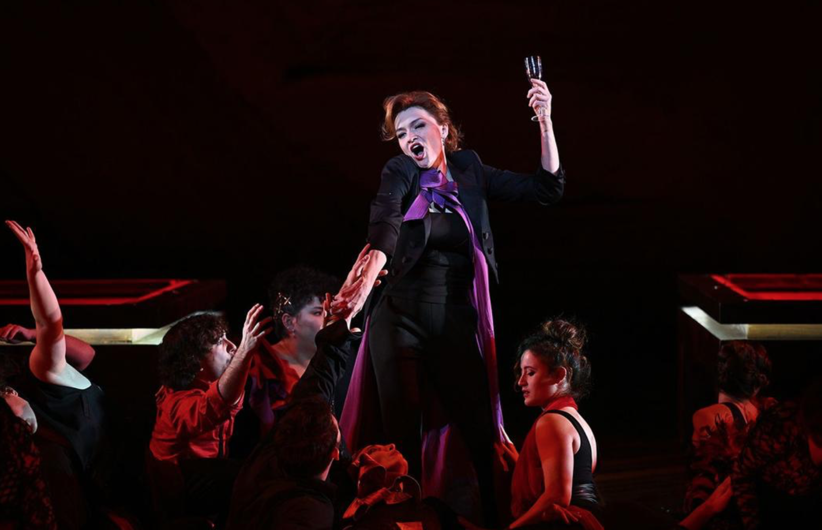 Ekaterina Bakanova en una escena de "La Traviata" / Foto: Iván Martínez