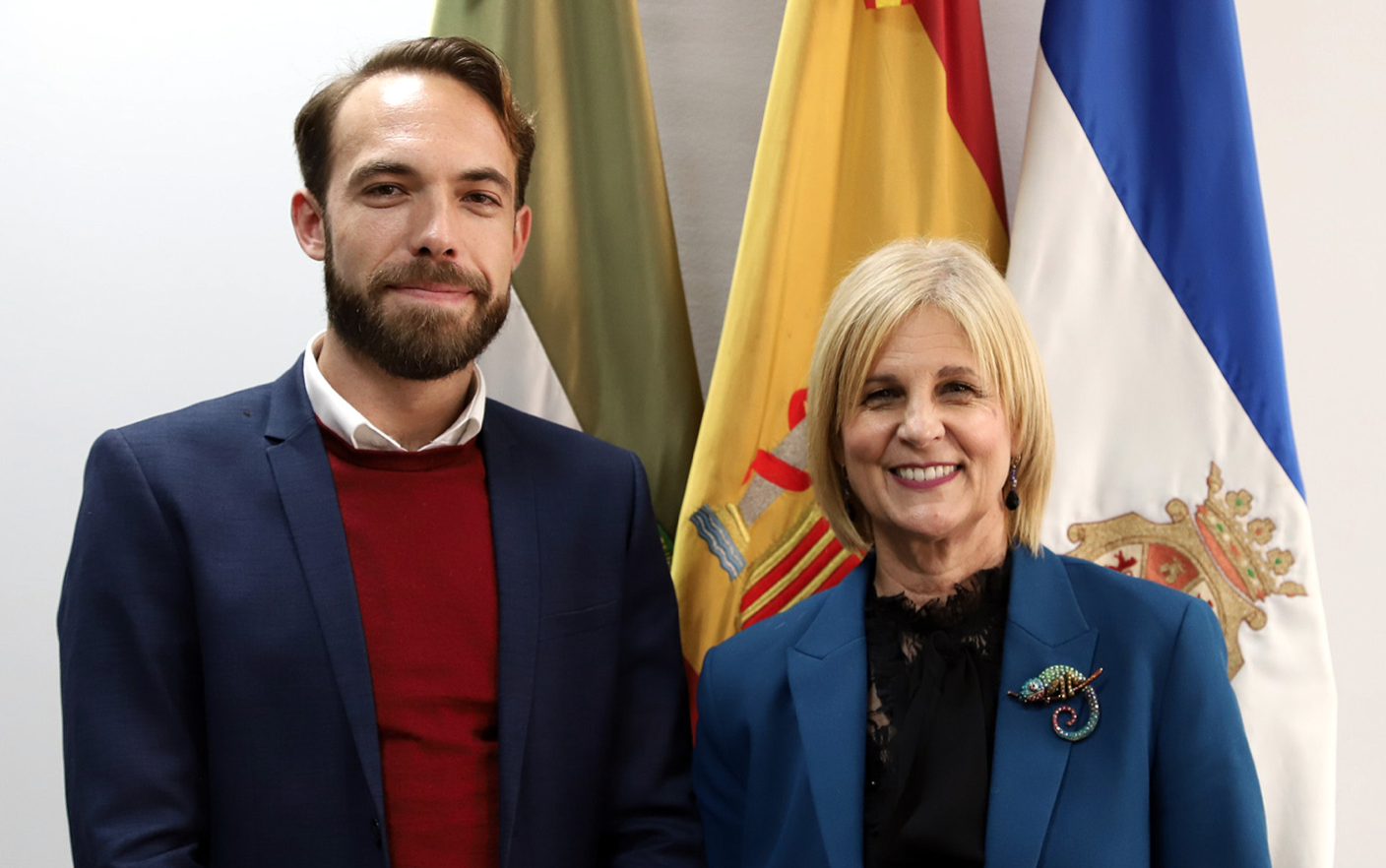 Carlos Granados y María del Milagro Pérez (Secretaria de Fundarte) / Foto: Web Ayuntamiento de Jerez
